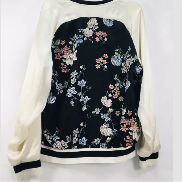 XHILARATION black pink floral jacket xl - Picture 3 of 5